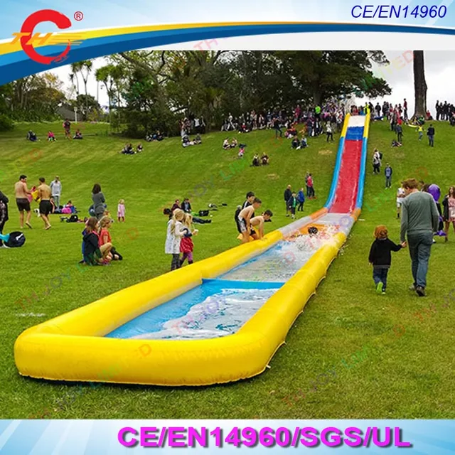 Customized funny outdoor playground sliding inflatable Slip and Slide