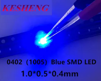 

SMD 4000PCS BLUE SMT 3V Ultra Bright Led Diode Chip Surface Mount 0402 1005 LED Diode Blue LED SMD 0402 High Quality