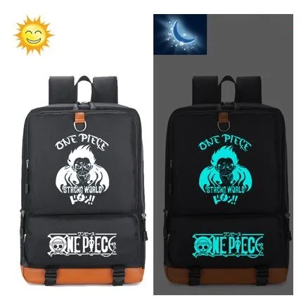 

Anime one piece backpacks for teenage unisex large capacity backpack Anime unisex luminous Backpack a bag