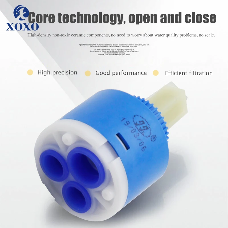 35mm/40mm Faucet Cartridges kitchen basin bathtub faucets water ceramic cartridges water mixer valve faucet accessories FX01