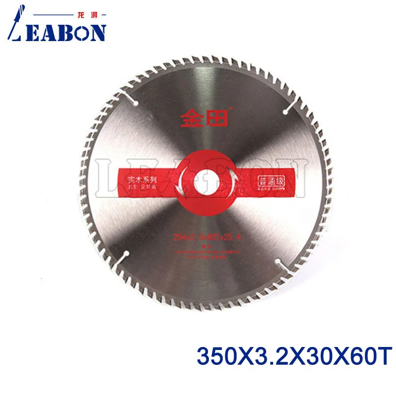 350mm diameter x 30mm center hole x 60 teeth TCT wood saw disc cutting blade for cutting log wood