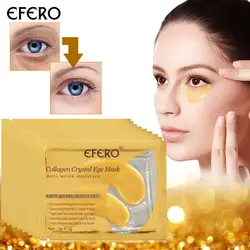EFERO 16 шт. маска с коллагеном для глаз для золота Маска-патч для сна увлажняющая для устранения темных кругов против старения морщины вокруг