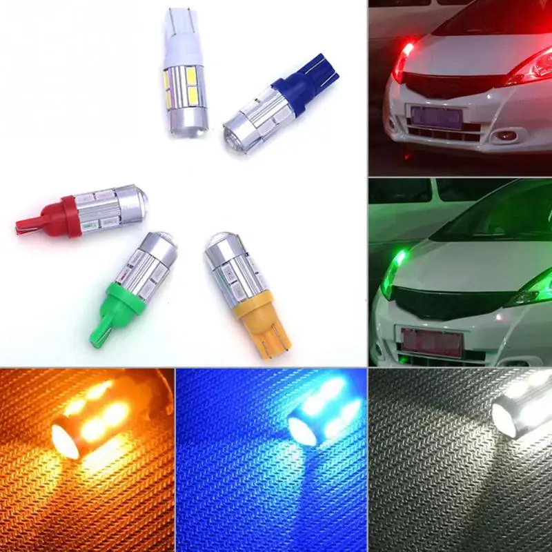 

Ultra Bright T10-10(5630) Auto Car LED Bulb light DC 12V Clearance Lights Parking Interior License Plate Lamp DRL