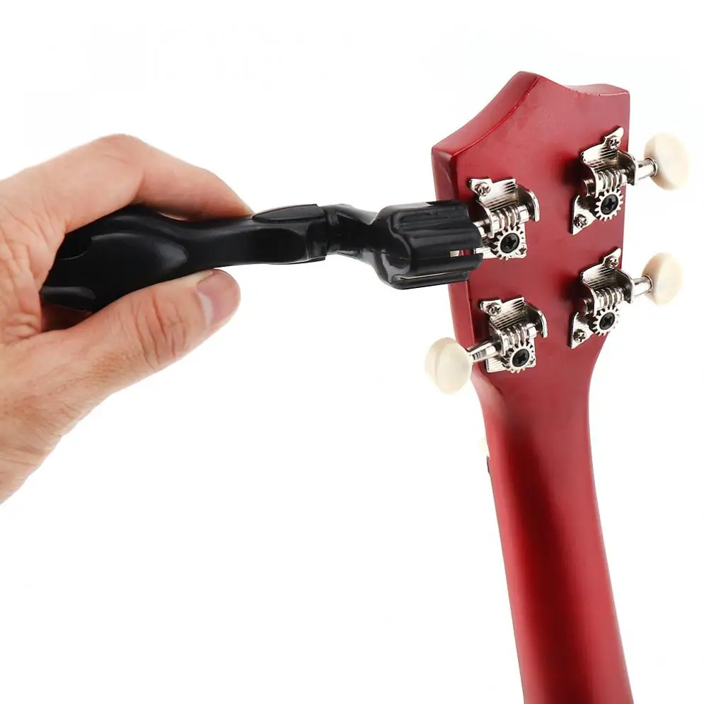 Black Plastic Guitar Winder Quick Speed Guitar Bass Peg Head String