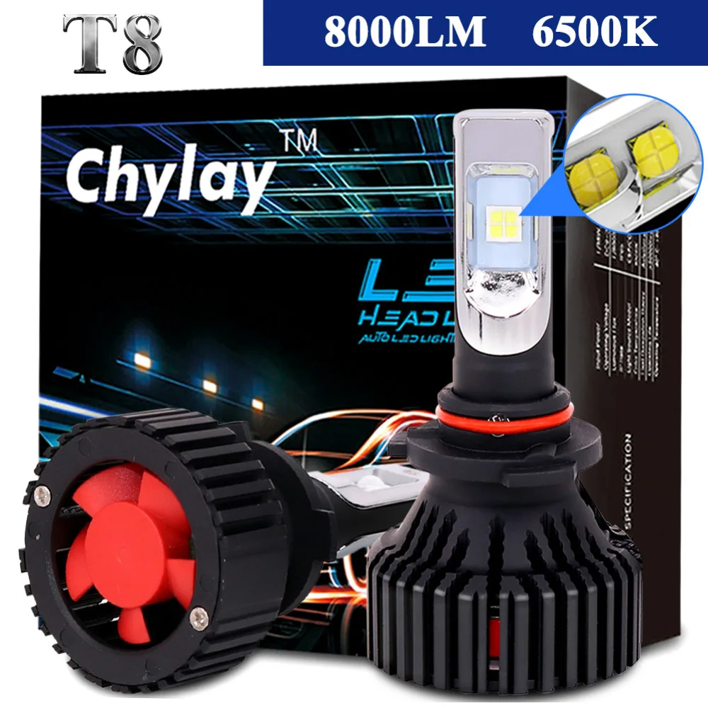 2pcs 9005/HB3 LED Car Headlight 60W 8000LM Automobile headlamp Fog