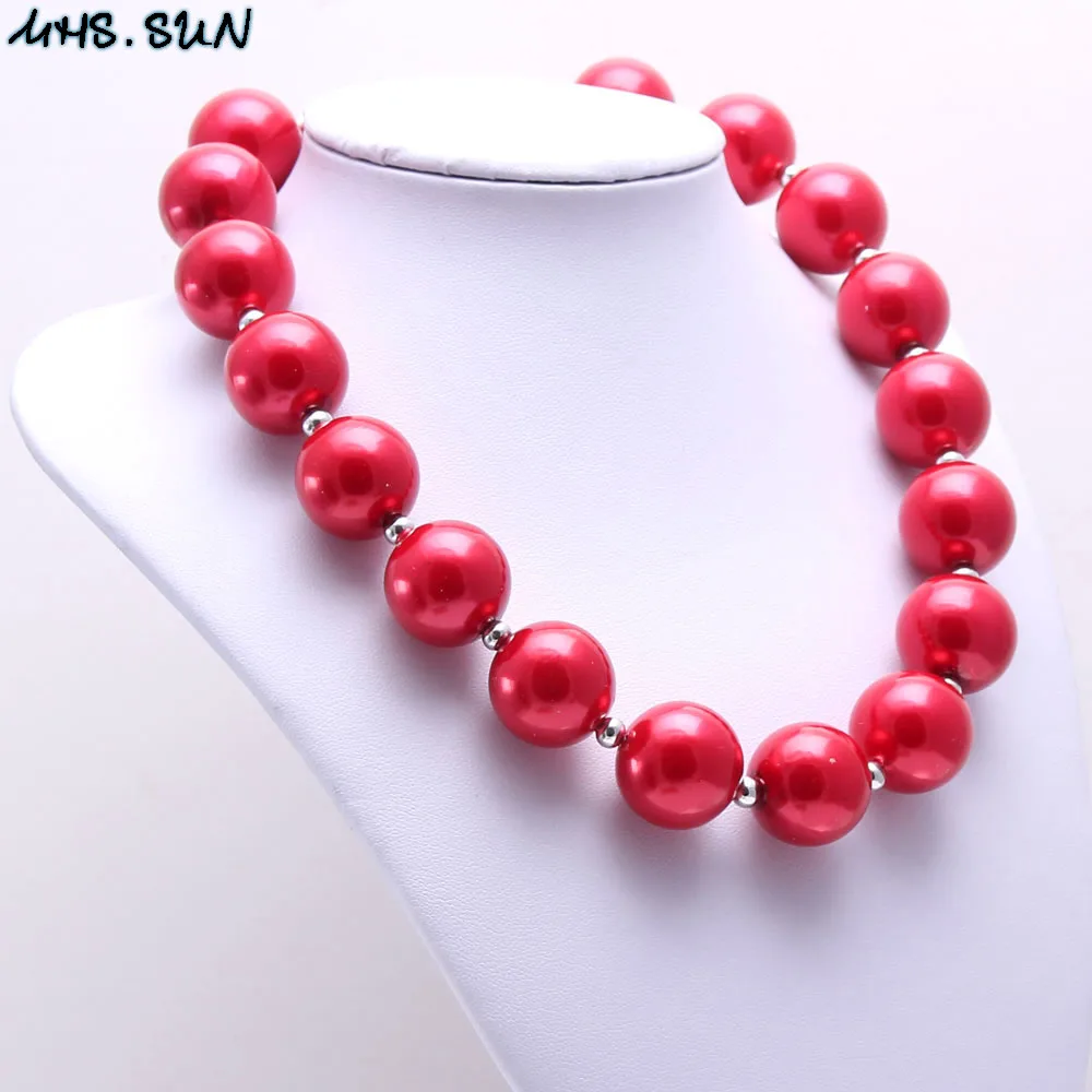 Buy MHS.SUN Fashion chunky bubblegum necklaces red