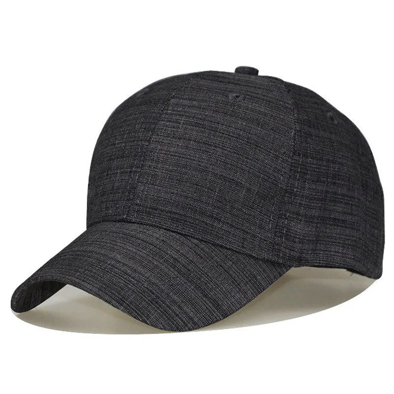 Бейсбольная кепка из хлопка черного/серого цвета для взрослых, кепка большого размера, шляпа для папы, окружность 56-61 см, Шерстяная кепка в стиле хип-хоп - Цвет: 04