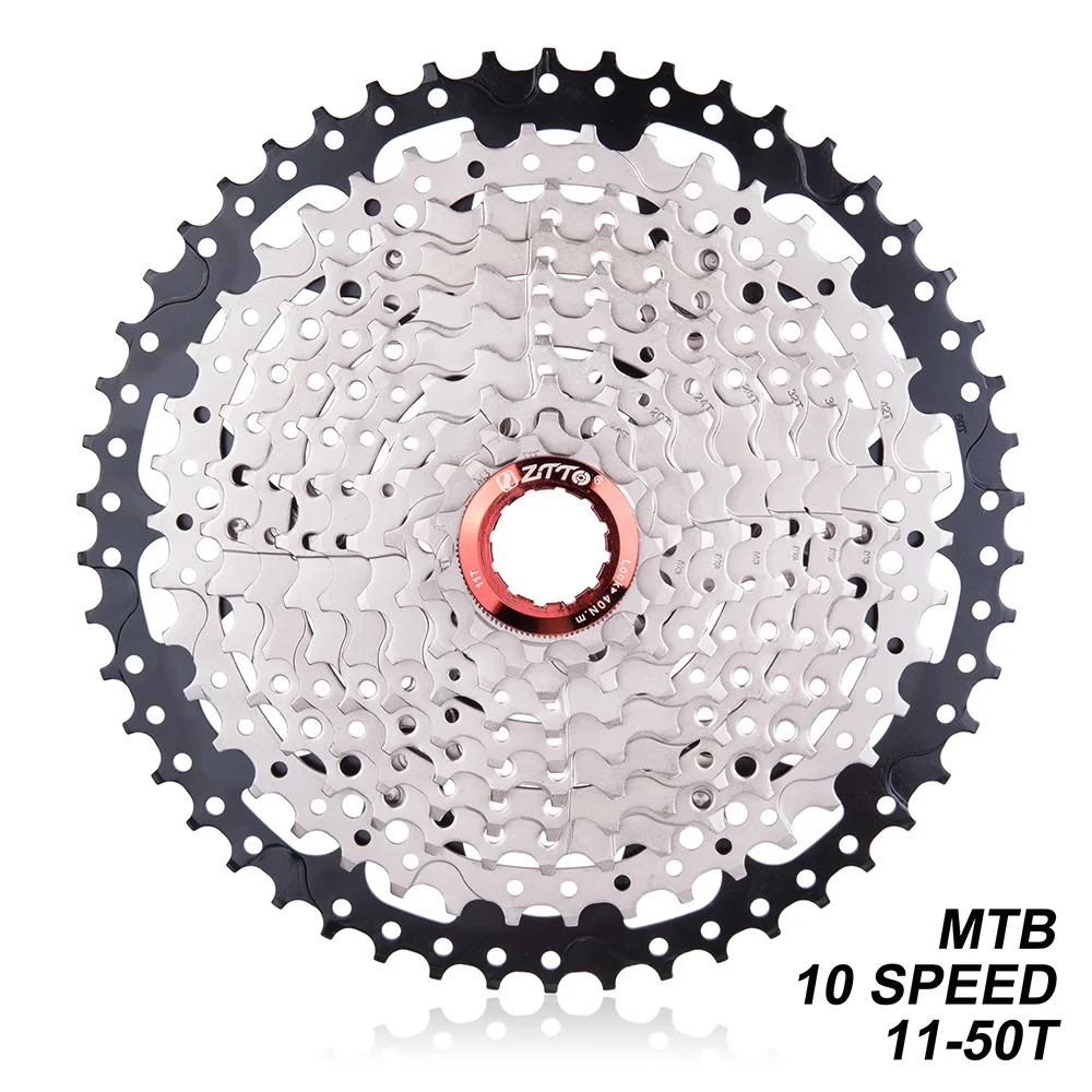 

ZTTO 10 Speed 11-50T MTB Mountain Bike 10s 20s 30s Cassette Freewheel For K7/Parts XT SLX XO X0 X9 X7 Bicycle Parts