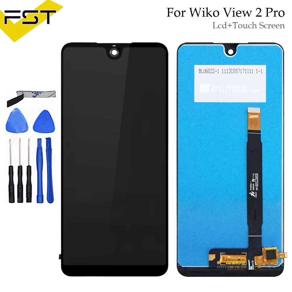 

6.0'' For Wiko View 2 Pro LCD Display with Touch Screen Digitizer Mobile Phone Accessories For Wiko View 2 Pro Lcd Sensor+Tools