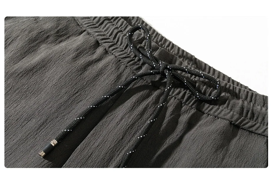 Drizzte летние эластичные брюки на молнии с эластичной резинкой на талии, повседневные облегающие брюки для мужчин