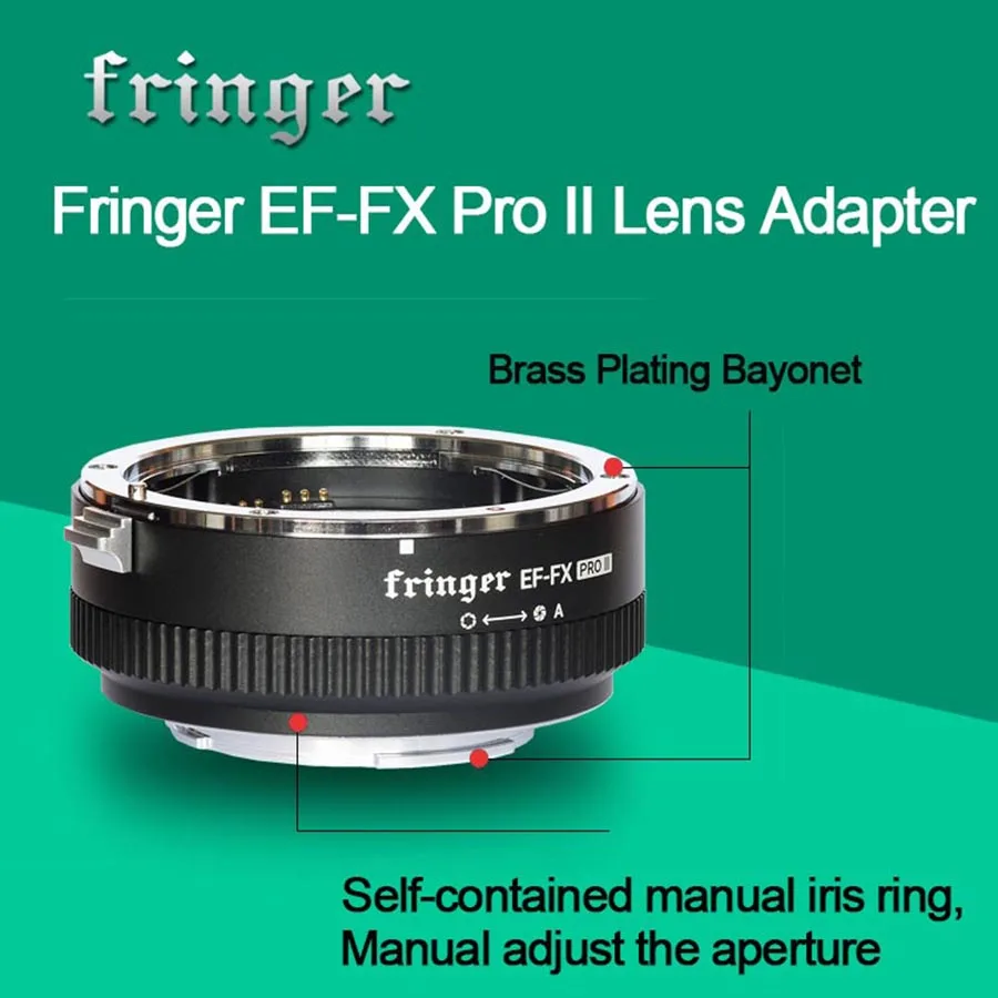 Fringer Ef-fx Pro Ii Auto Focus Adapter To Fujifilm Mount For