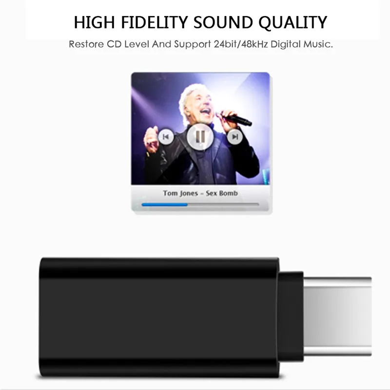Черный белый 2 цвета на выбор 1 шт. USB C Type до 3 5 мм аудио адаптер для внешнего