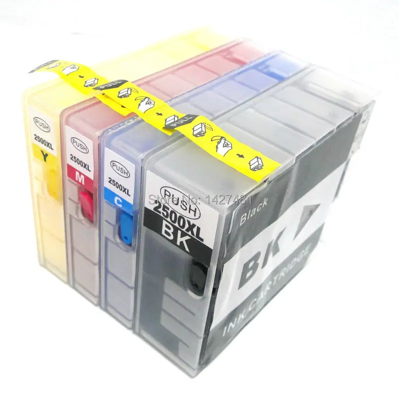New full pigment ink pgi 2500 refill ink cartridge for canon MAXIFY MB4050 MB5050 MB5350 MB5150