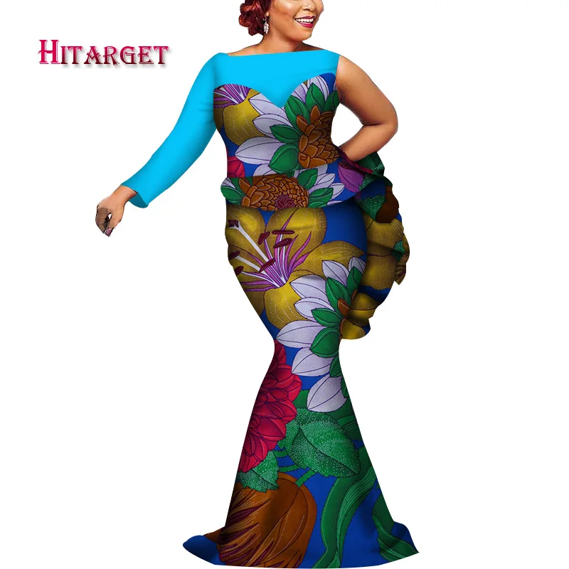 

african dresses for women africa dress Dashiki African Print top+skirt 2 Pieces Splice Draped Accessory Dresses Clothes WY3606