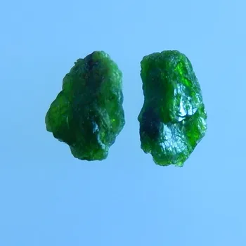 

Wholesale gemstone,2 PCS Diopside Gemstone Rock Nugget Bead Cabochons,22x13x7mm,6.2g