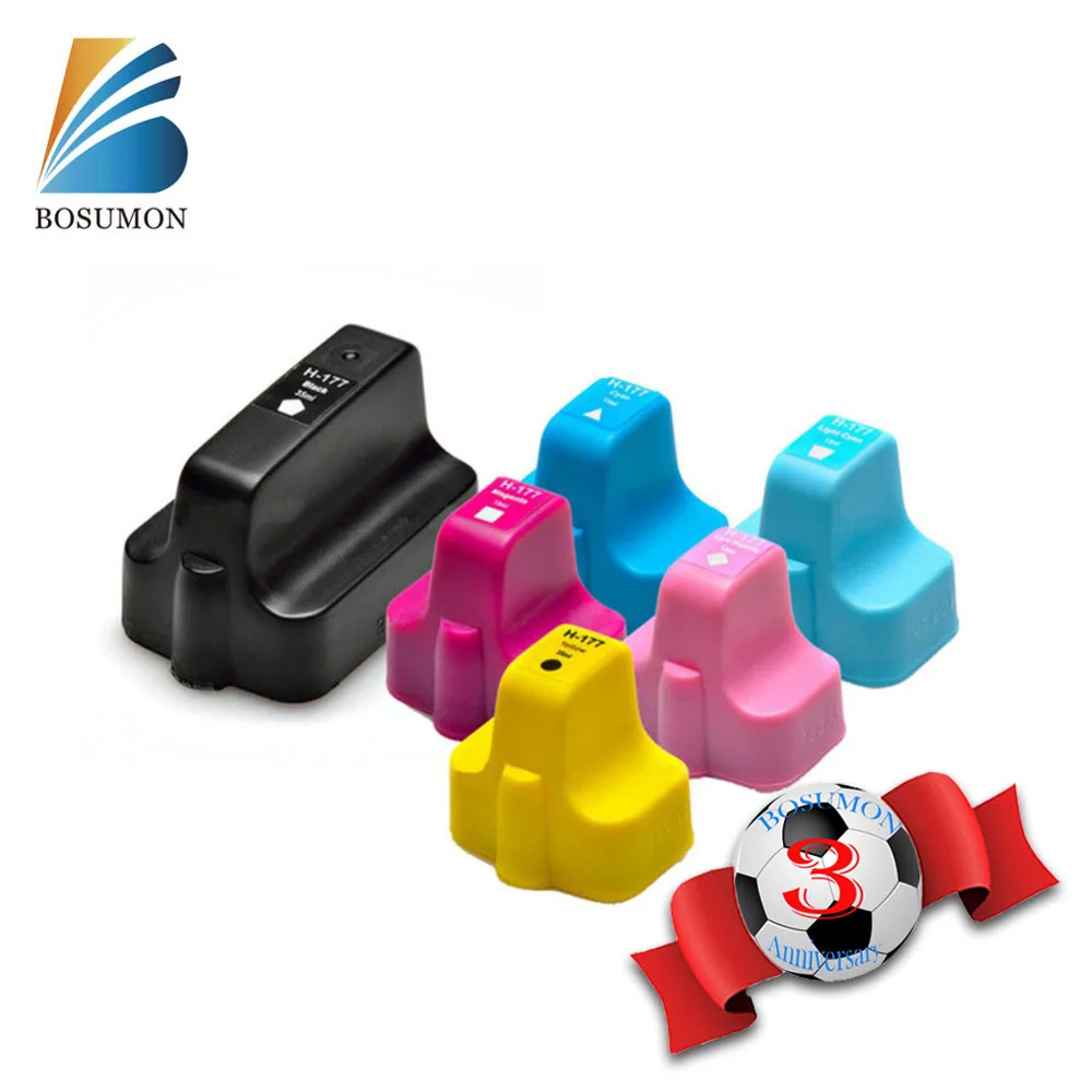 

Bosumon 177 Ink Cartridge Compatible for hp 8238 8250 8253 c5140 C5150 C5180 C5183 C5185 d7145 d7155 D7160 d7163 d7345
