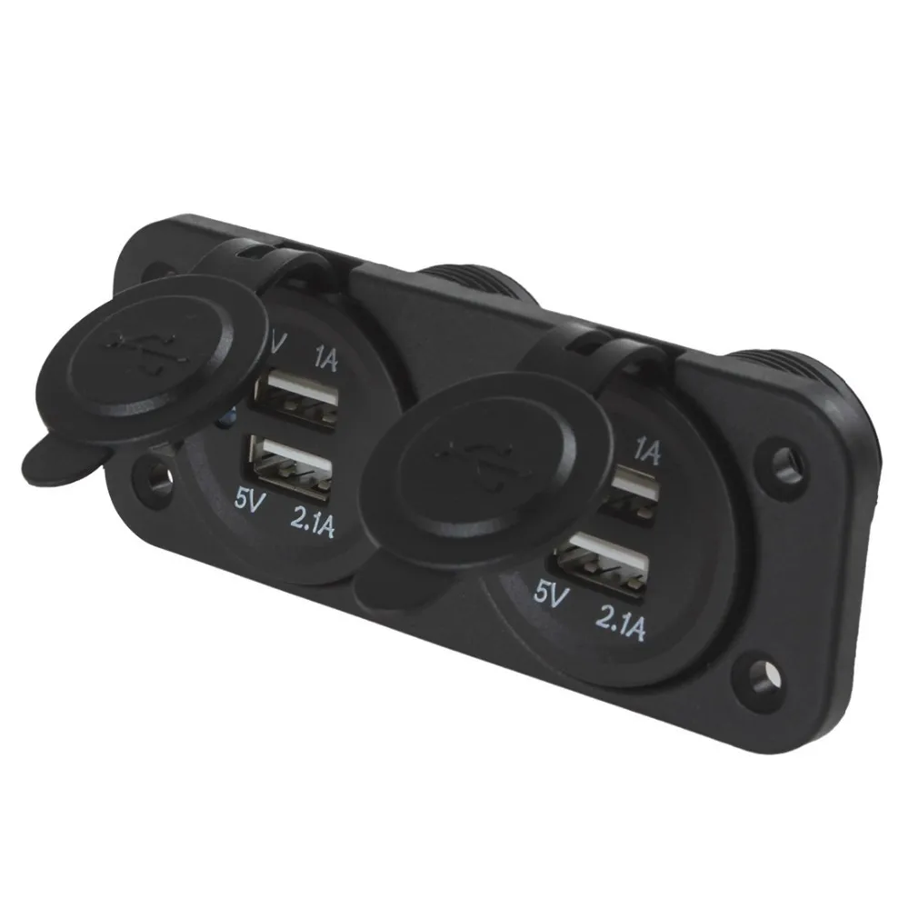 Абсолютно 5V 2.1A& 1A Универсальный водонепроницаемый мотоцикл 4 USB питания порт зарядное устройство для смартфонов, MP3, gps