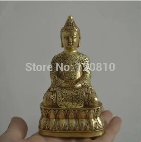 

Tibet copper Amitabha Guanyin Buddha Statue