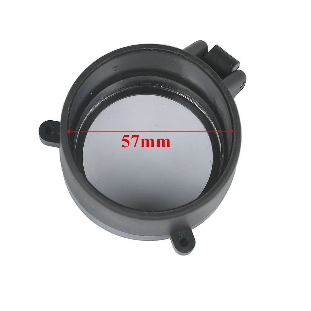 57mm 30-64 мм прозрачный прицел для винтовки быстрый флип пружинный открытый объектив крышка для защиты глаз Объектив глаз Калибр Пистолет - Цвет: 57mm