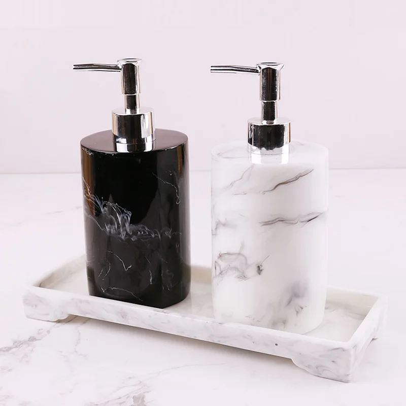 Best 500ML Resin Emulsion Bottles Creative Latex Bottles Liquid Soap Dispensers Bathroom Set Home Decoration Bathroom Accessories
