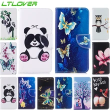 

LTLOVER Case For Coque LG K8 2017 Cartoon Panda Butterfly PU Flip Leather Case For LG K7 K8 K10 2017 Cover Mobile Phone Cases
