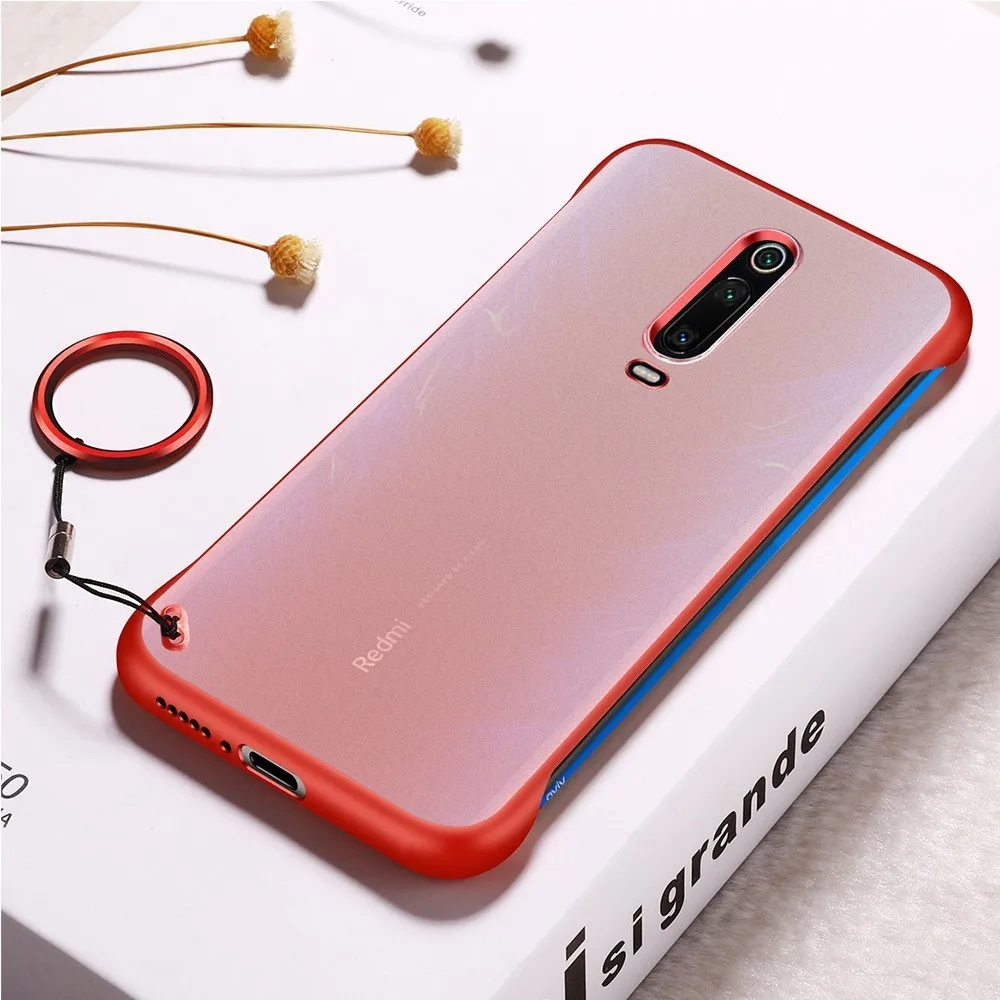 

For Xiaomi Redmi K20 Pro Case Mi 9T mi8 mi9 Transparent Crystal hard Clear silicine edge Cover on For Xiaomi Redmi K20 Case Skin