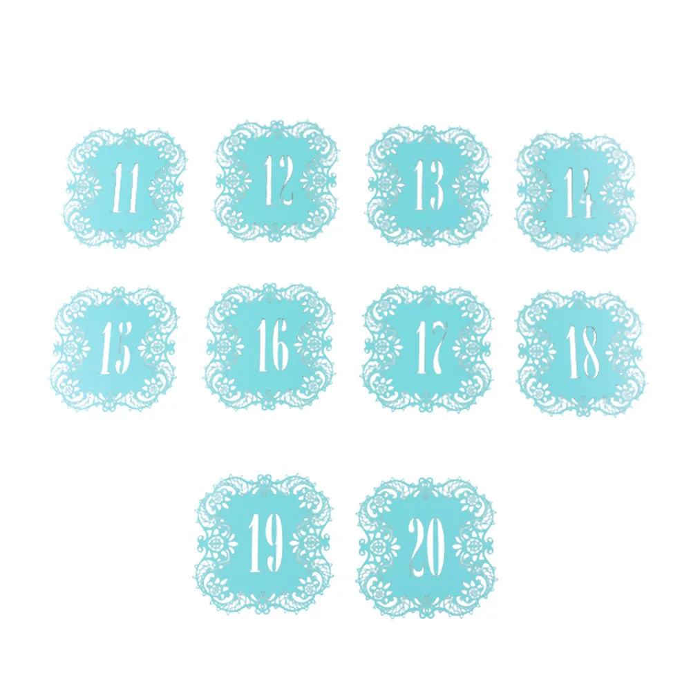 Us 087 8 Di Sconto10 Pz Romantico Da Sposa Depoca Numeri Di Carte Numero Tavolo Carte Sul Tavolo Hollow Laser Cut Home Decor Party Favors In