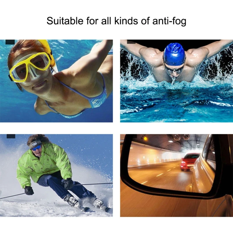 1pcs Anti-fogging Agent Liquid Solid Anti-fog Agent Spray for Swimming Goggles Diving Masks for Glass Lens