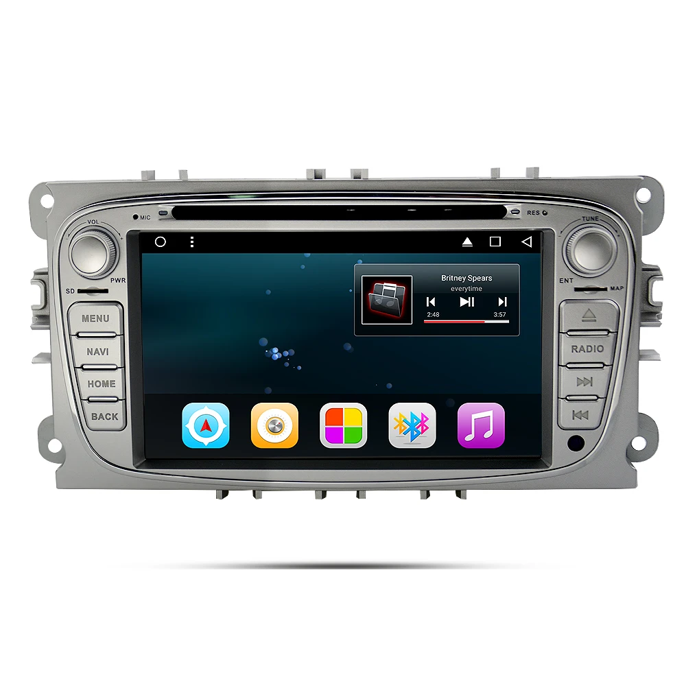 Top EKIY Car DVD Multimedia Player Android 8.1 GPS Navigation 2 Din For Ford Focus Mondeo S-MAX C-MAX Galaxy Auto Stereo Radio WiFi 3