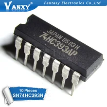 10 шт. SN74HC393N DIP14 SN74HC393 DIP 74HC393N 74HC393 DIP-14 новое и оригинальное IC