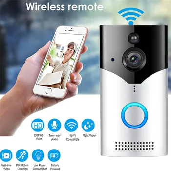 

Smart Wireless WiFi Visual Doorbell WiFi Ring Door Bell Video Camera Phone Bell Intercom Home Security Two-way Intercom 3E06