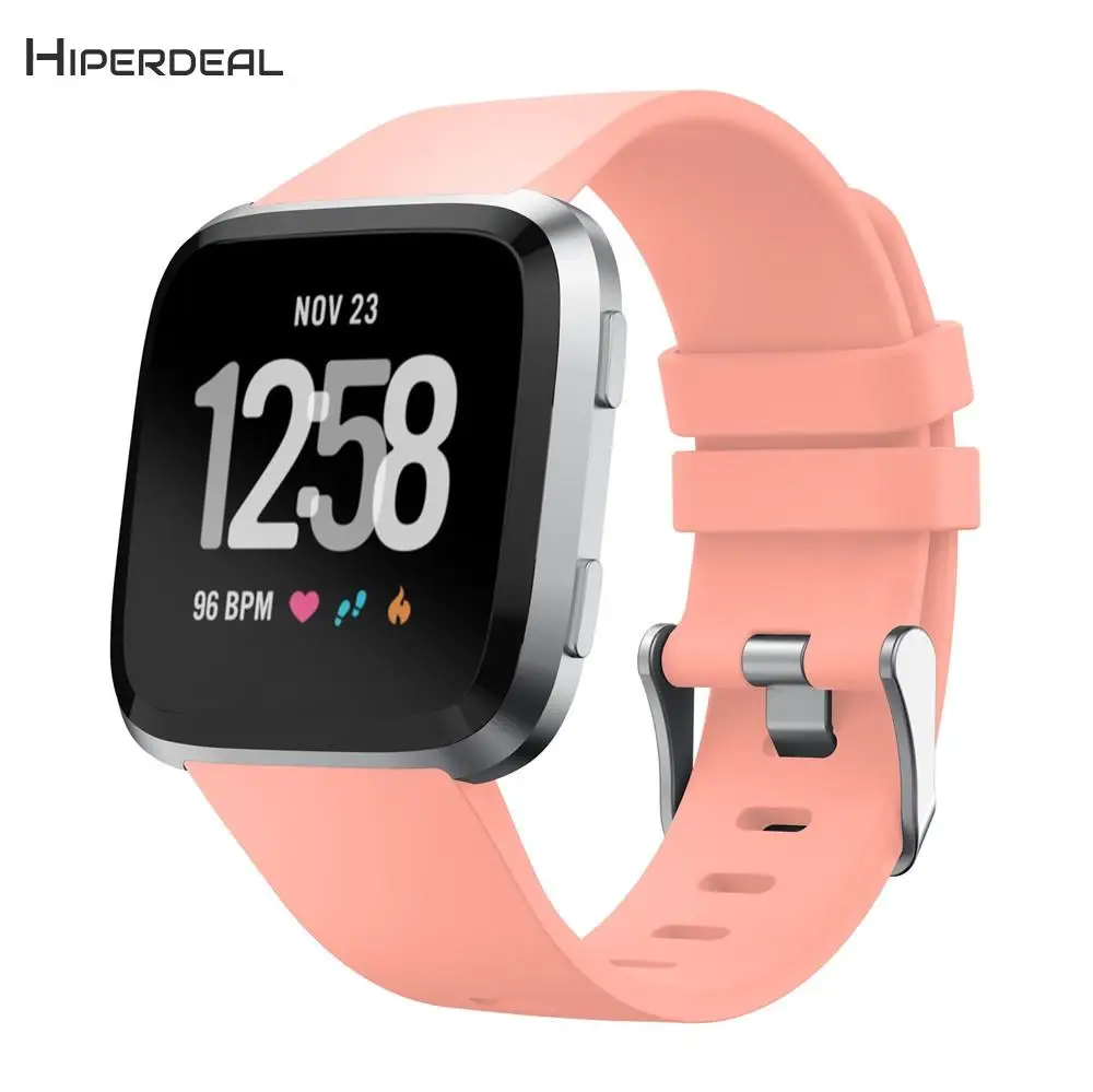 

HIPERDEAL Strap For Fitbit Versa Smart watch Soft Silicone Replacement Sport Classic Band Watches Spare Accessories QIY31