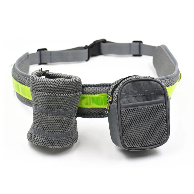 Для маленьких собак ночной светоотражающий эластичный нейлоновый отбивающийся поводок, бегущий ручной ремень, свободный пояс для бега, поводок-рулетка