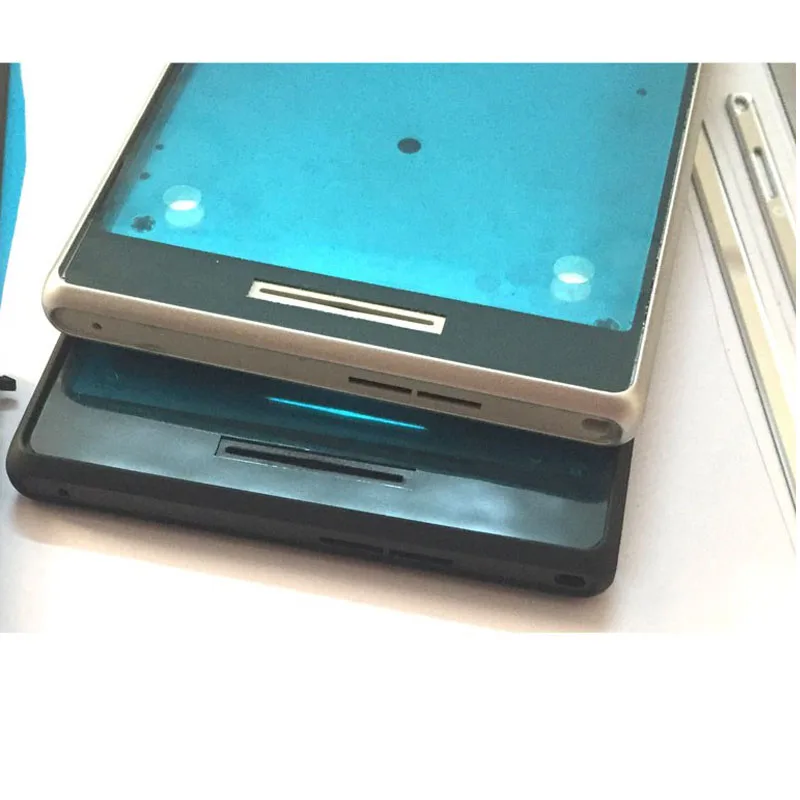 Оригинальная передняя средняя рамка, рамка, корпус с USB дверным колпачком, крышка для sony Xperia M2 D2303 D2305, замена