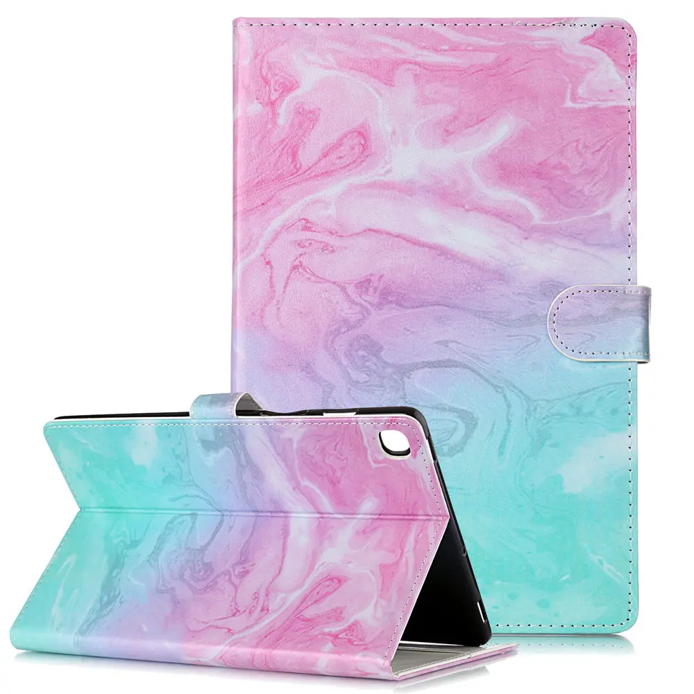 IBuyiWin цветной смарт-чехол из искусственной кожи для Samsung Galaxy Tab S5e 10,5 SM-T720 T725 10,5 "планшет Капа чехол из ТПУ + пленка + ручка