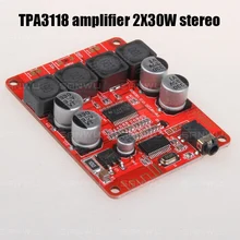 TPA3118 Bluetooth 5.0 digital power amplifier 30W+30W 2.0 streo audio amplifier board 8~26VDC aluminum pcb circuit board 82 8 28 8 110mm wxhxl mini audio amplifier stereo enclosure instrumentation power amplifier