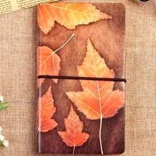 Каваи милый блокнот из натуральной кожи винтажный креативный дневник путешественника дневник дня filofax чистая крафт-бумага записная книжка 40 K