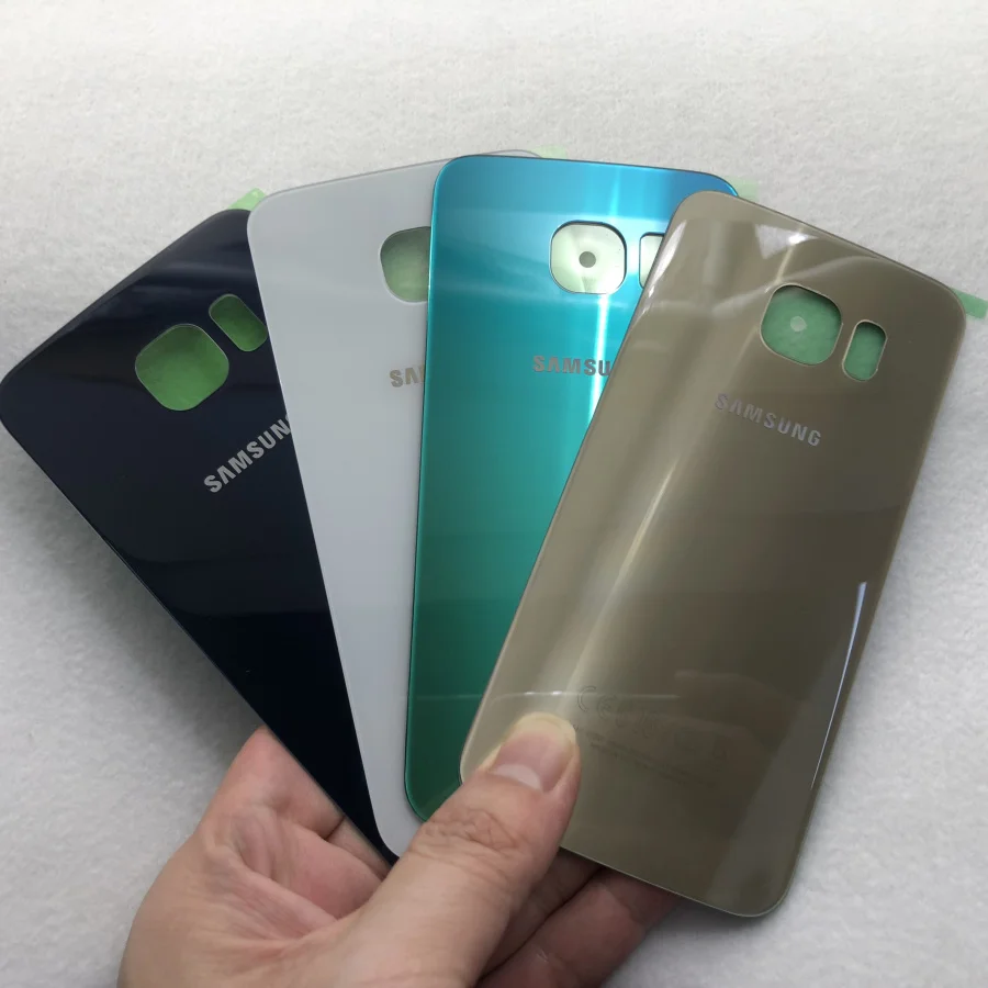 Крышка батарейного отсека для Samsung Galaxy S6 Edge G925 G925F G925P G925T заднее стекло + Переднее