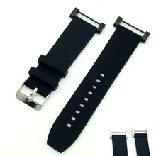 New Smooth For Suunto Core Series Watch Band Strap Rubber Silicone Gel Waterproof Strap+ Black / Silver Adapters+Tools Watchband