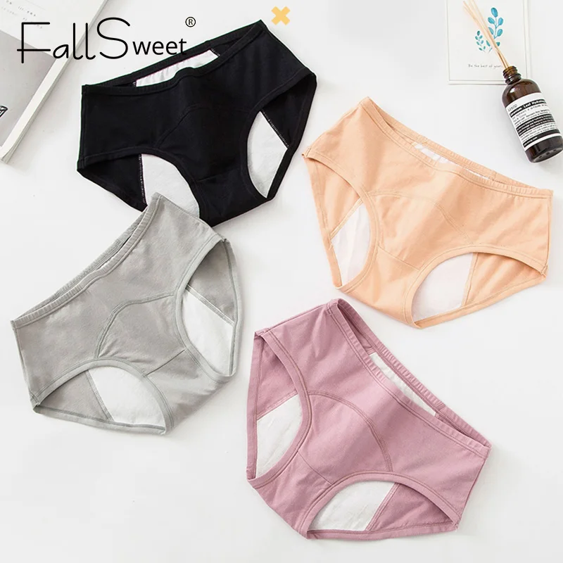 Женские трусы для критических дней FallSweet трусики до середины талии с