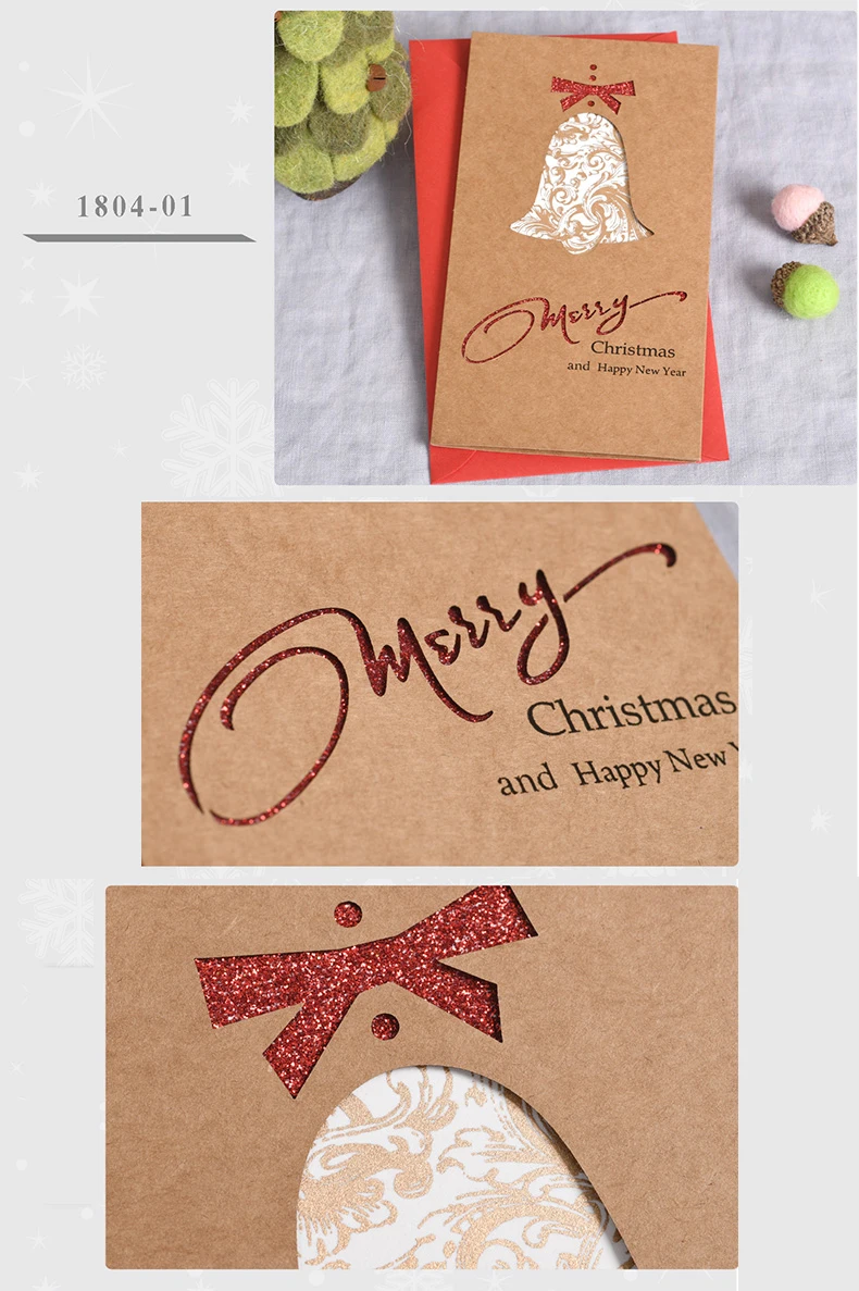 Винтажные рождественские открытки визитные открытки из крафт-бумаги праздничные поздравительные открытки и открытки с новым годом