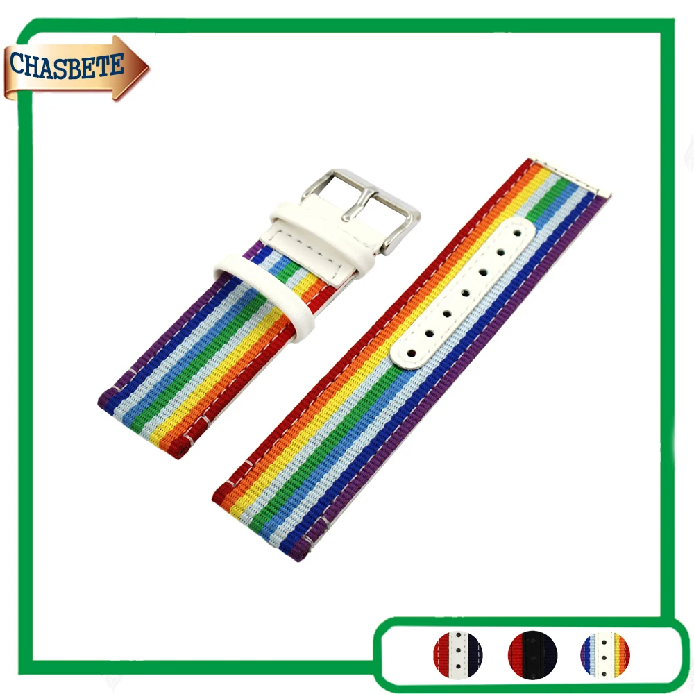 Nylon Nato Watch Band For Fossil 22mm 24mm Men Women Fabric Canvas Belt