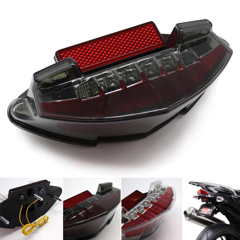 Nuoxintr Motorcycle LED Integrated Tail Light Turn Signals For BMW F800S F800GT K71 09-12 F800R K73 09-14 R1200GS K25 ADV K255
