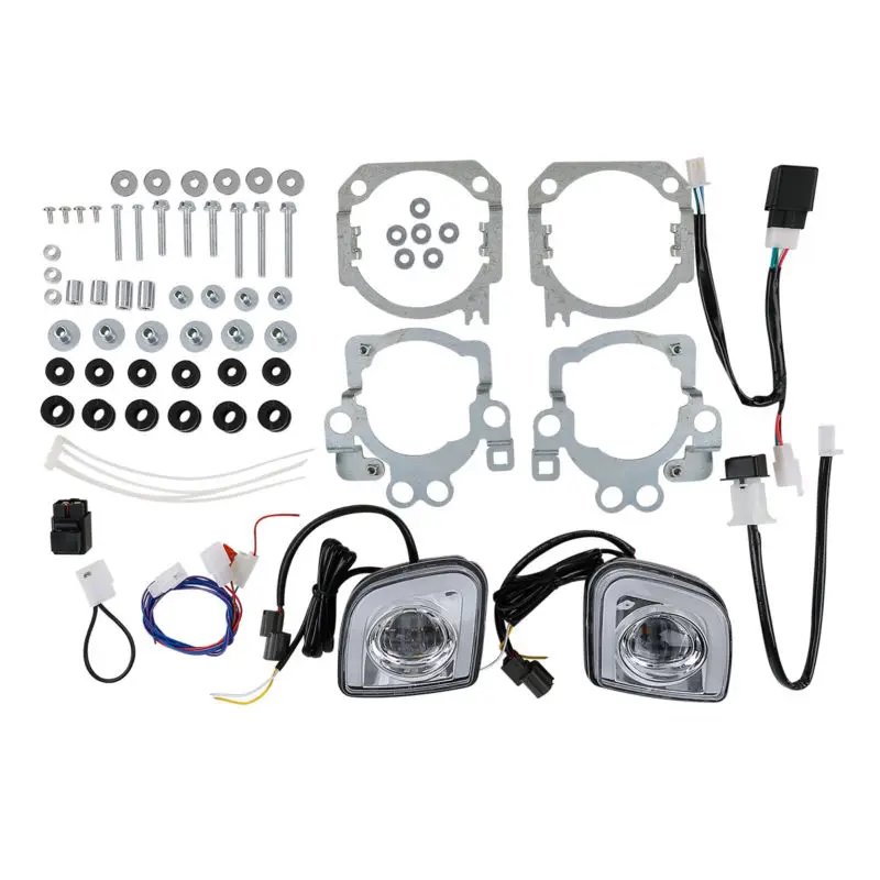  TCMT Turn Signal LED Rectangular Running Fog Light Kit For Honda Goldwing GL1800 F6B Valkyrie 2012- - 32832954328