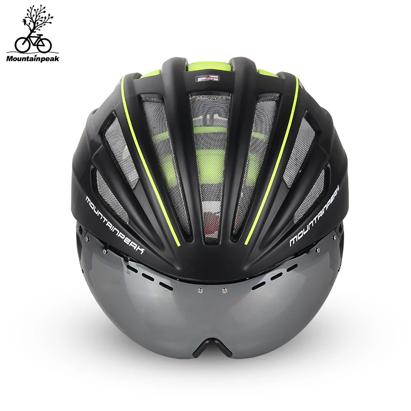 Mountainpeak-unibody-bicycle-riding-helmet-glasses-with-mountain-bike-helmets-and-goggles-riding-gear