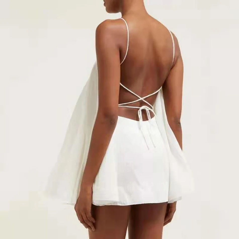 2019-summer-new-solid-color-sexy-straps-sleeveless-halter-fashion-mini-dress-elegant-celebrity-party (3)