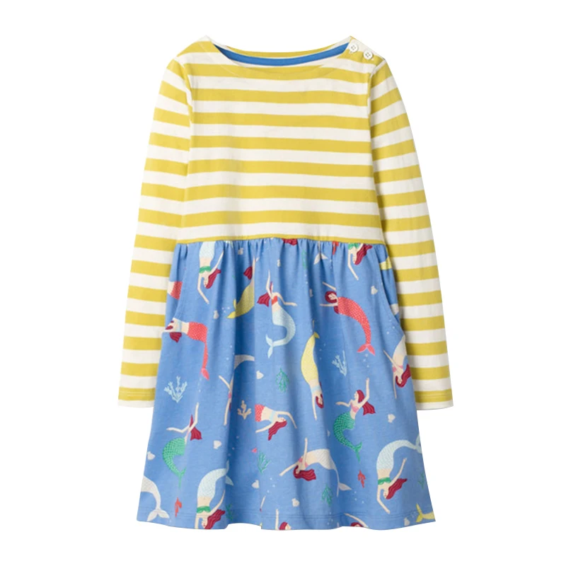 

New Design Baby Girls Dresses Long Sleeve Kids Clothes For Girl Autumn Winter Dress Girls Clothes Children Clothing Vestidos Hot