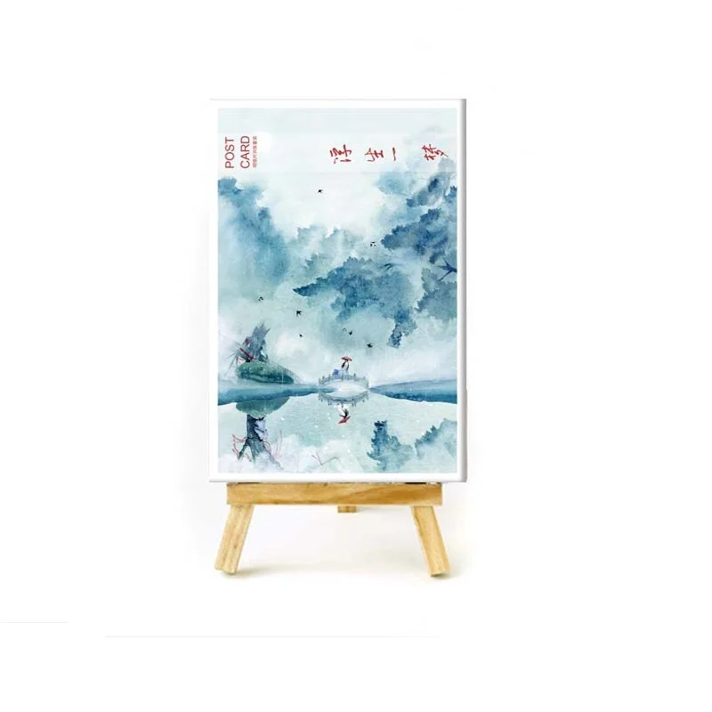 Business Cards 30 Sheets/set Chinese Ancient Town Landscape Postcard/greeting Card/wish Card/christmas And New Year Gifts Cards Beneficial To Essential Medulla Office & School Supplies