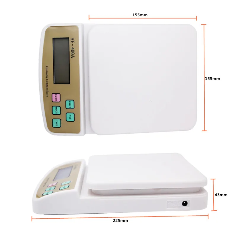 Goede 10Kg 1G Digitale Weegschaal Gewicht Postal Keuken Tellen Weegschaal Elektronische Lcd Display Met Achtergrondverlichting 30% Off