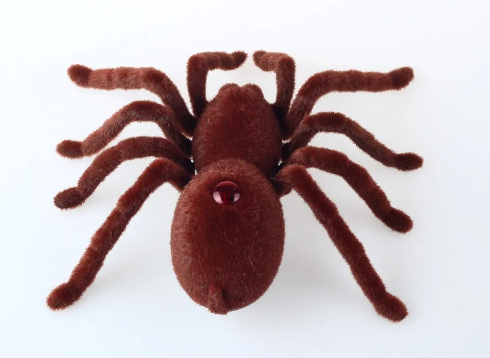 

New Remote Control Scary Creepy Simulation Realistic Spider 2 Channel Infrared RC Model Toy Prank Kid Gift FSWOB